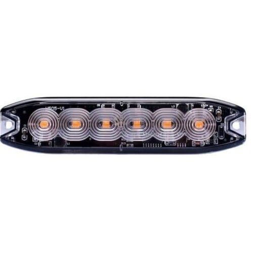 Kuvassa REVON LED-Tasovilkku Slim 6xLED, Keltainen
