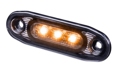 Kuvassa Strands Dark Knight Ultra Slim LED-äärivalo, 12-24V