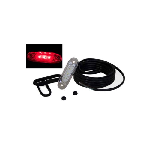 Kuvassa Upotettava LED-Äärivalo ovaalilla upotusreiällä