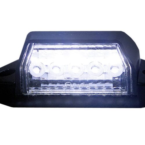 Kuvassa Strands IZE LED-rekisterikilpivalo 12-24V