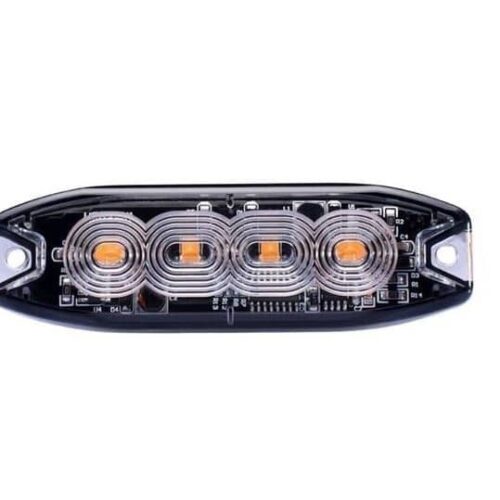 Kuvassa REVON LED-Tasovilkku Slim 4xLED, Keltainen