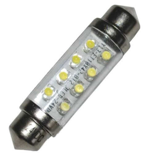 Kuvassa LED- sukkulapoltin, 42mm, 24V -Punainen