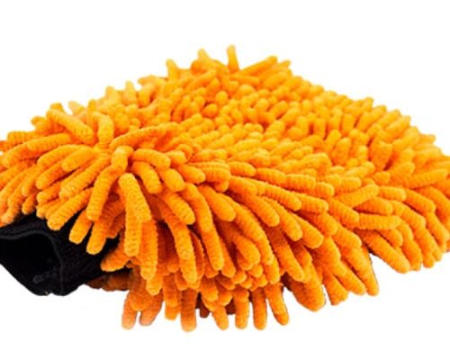 Kuvassa Oranssi pesukinnas, Wash Glove XL