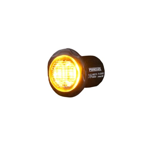 Kuvassa Purelux Strobe LED-Tasovilkku Pyöreä, 36mm