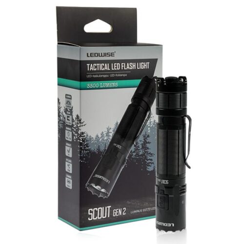 Kuvassa LEDWISE SCOUT Gen2 Taskulamppu