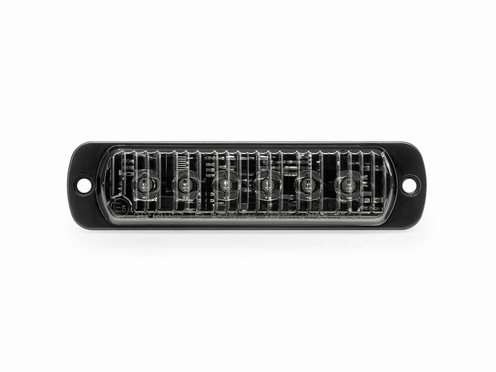 Kuvassa Standby L52 LED-Varoitusvalo tumma linssi, vaaka/pinta-asennus, Sin.