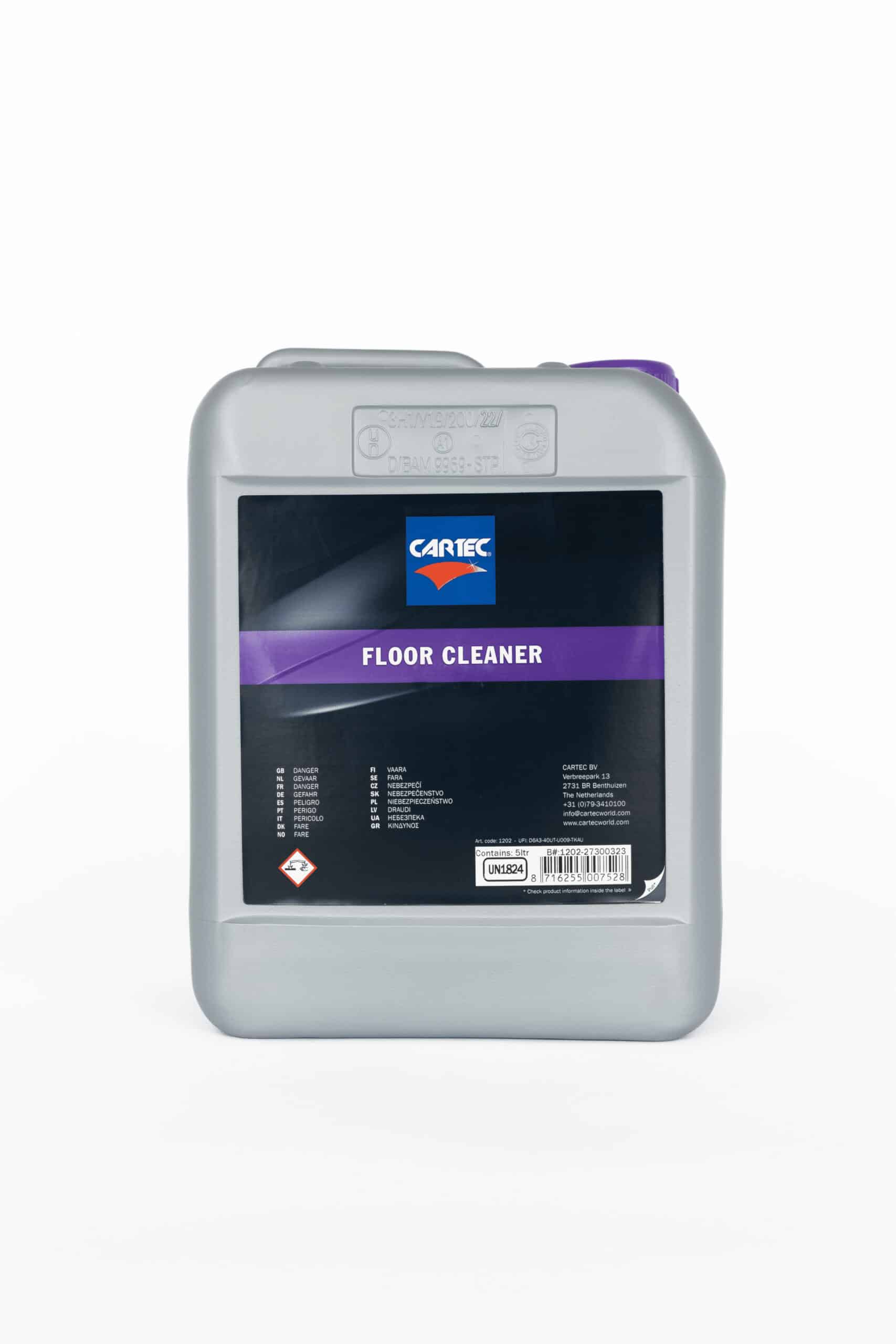 Kuvassa Cartec Floor Cleaner lattianpesuaine