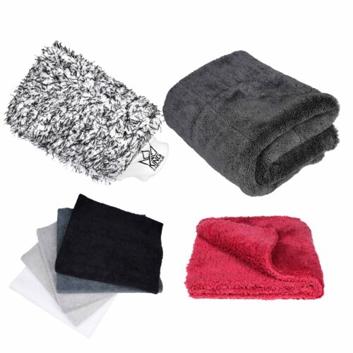 Kuvassa Mikrokuitusetti King Carthur 4 in 1