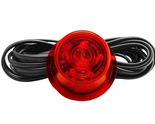 Kuvassa Gylle LED-Kupuäärivalo värillinen (6xLED/5m)