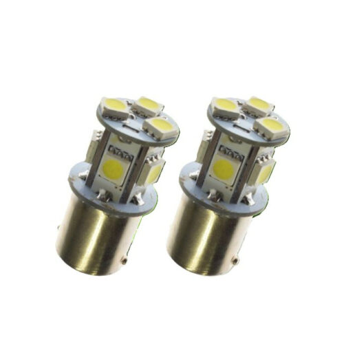 Kuvassa LED-Poltinpari Ledson 6000K / BA15s (Xenonvit)