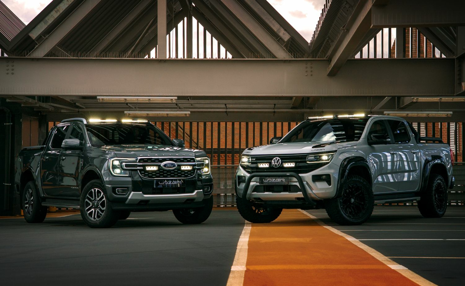 Kattovalot Ford Ranger / VW Amarok 2023- (2x Glide)